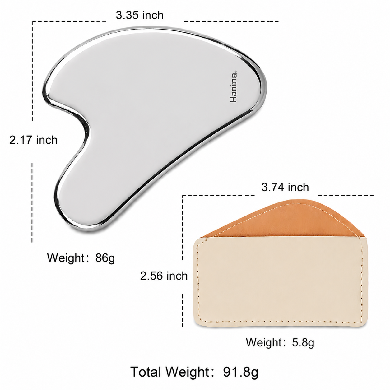 Hanira Stainless Steel Gua Sha Tool